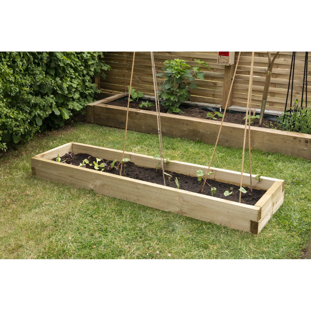Forest Garden 180cm x 45cm Raised Flower Bed 14cm H X 180cm W X 4.5cm D
